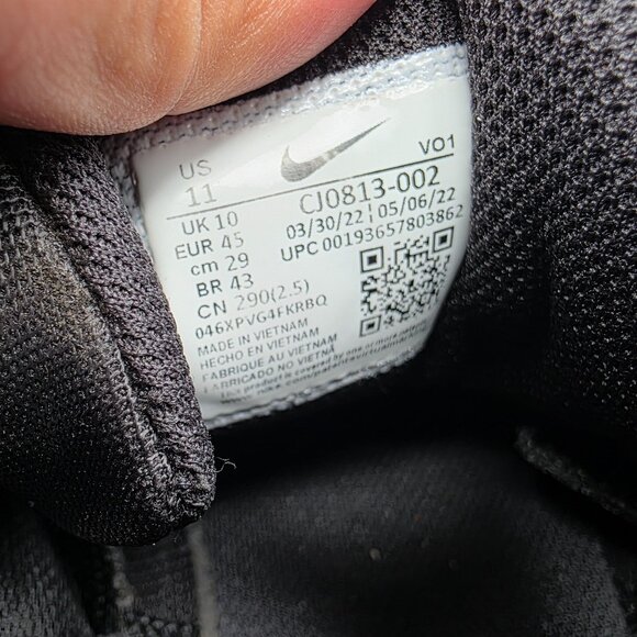 Nike Varsity Compete TR 3 Mens Size 11 Black Athletic Shoes Casual Outdoors main image 12